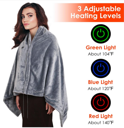 Warmth-USB Heated Blanket 3 Heating Levels