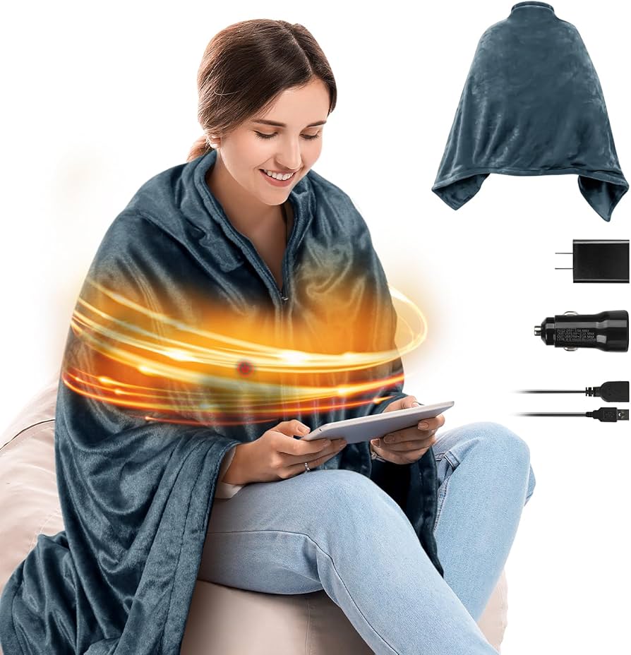 Warmth-USB Heated Blanket 3 Heating Levels