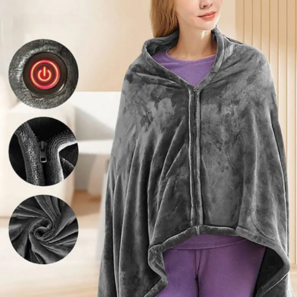 Warmth-USB Heated Blanket 3 Heating Levels